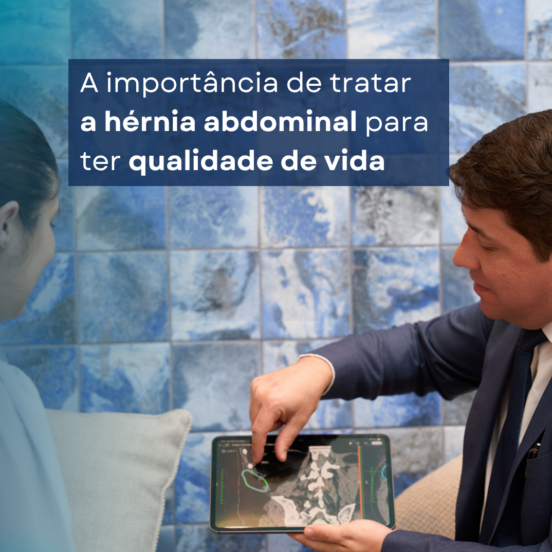Médico para ver e tratar a hérnia inguinal